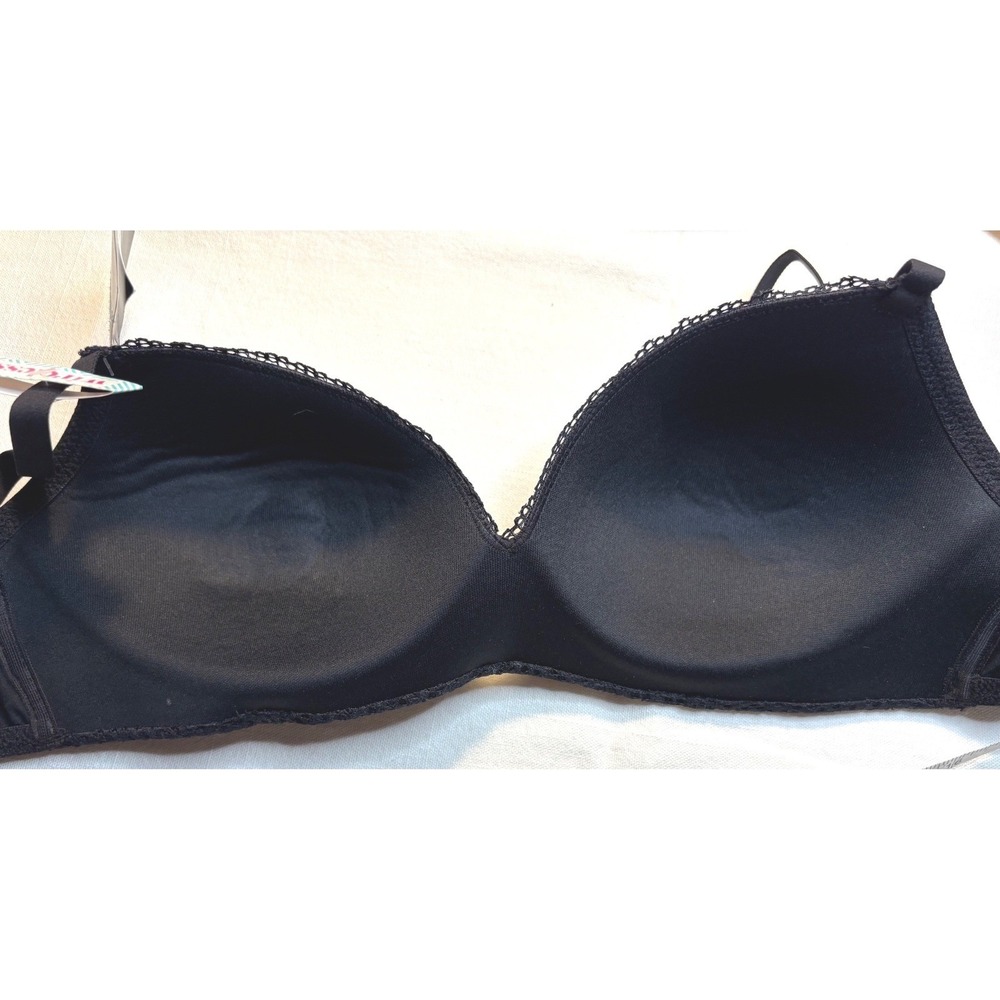 Maidenform Wireless T-Shirt Bra Womens 34B Black NEW Convertible Lace SE0583 - Picture 6 of 6